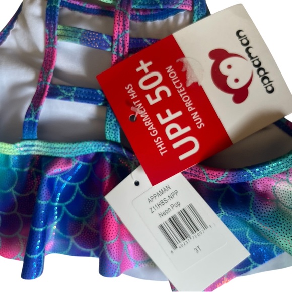 Appaman Toddler Swim Top Neon Pop Size 3T - Picture 4 of 6